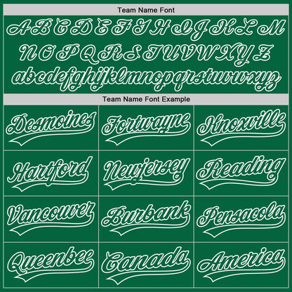 Custom Kelly Green Kelly Green-White Authentic Baseball Jersey - Sky-Custom