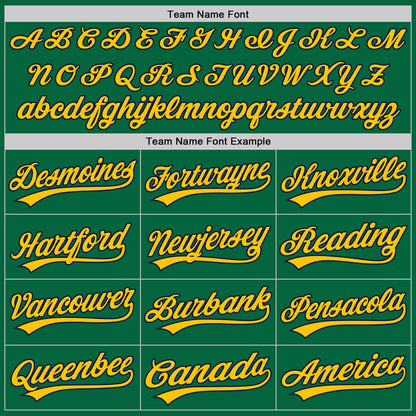 Custom Kelly Green Navy-Gold Authentic Baseball Jersey - Sky-Custom