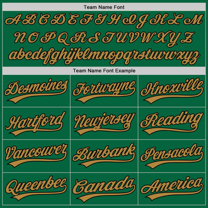 Custom Kelly Green Old Gold-Black Authentic Baseball Jersey - Sky-Custom