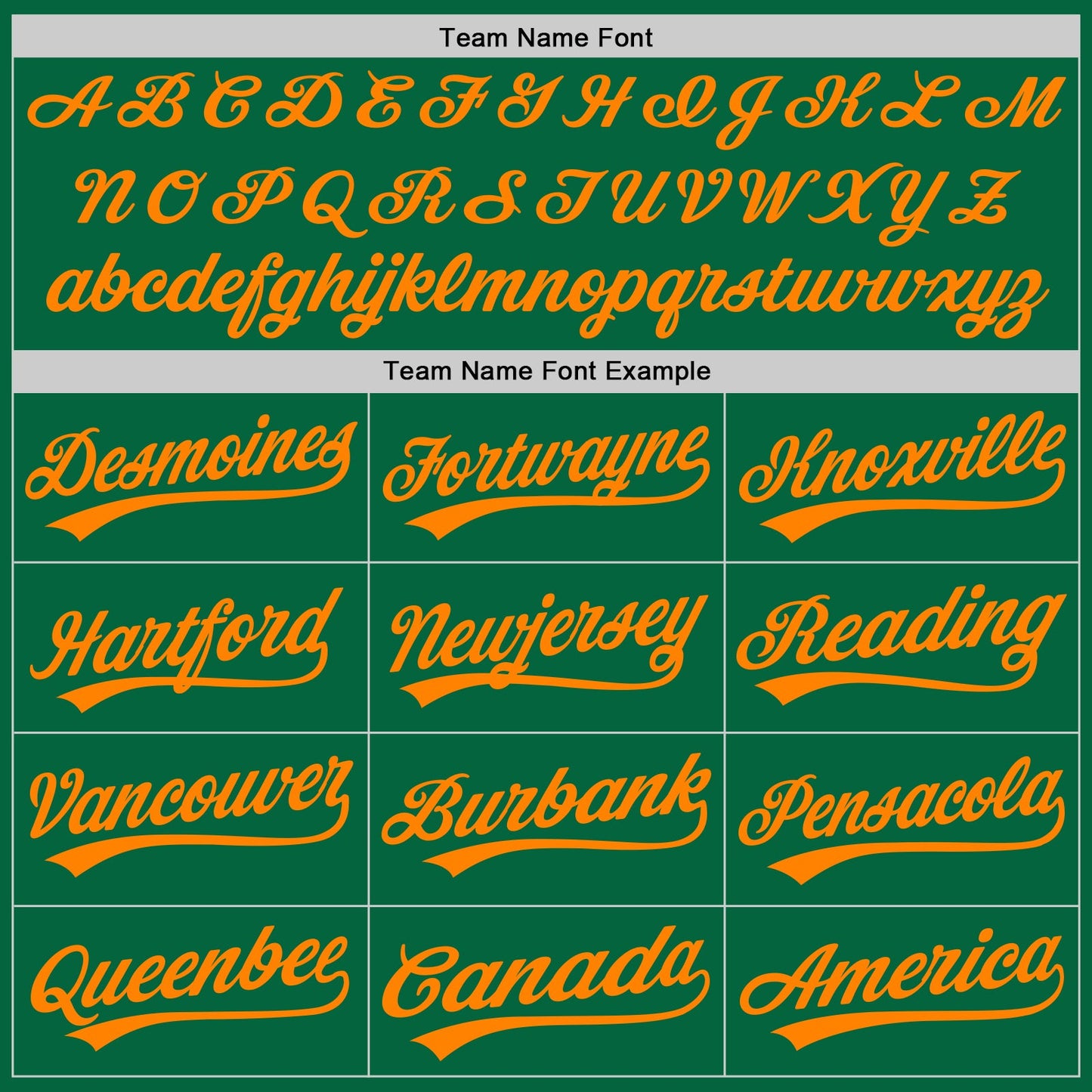 Custom Kelly Green Bay Orange Authentic Baseball Jersey - Sky-Custom