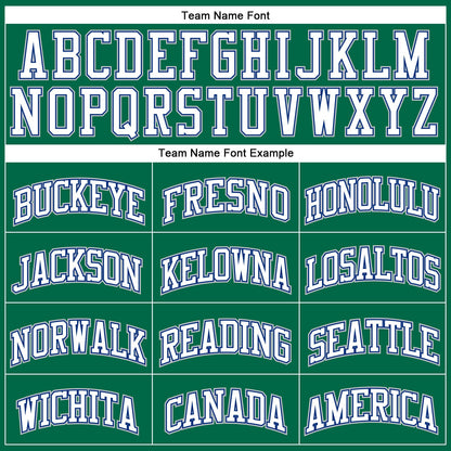 Custom Kelly Green White Royal-Gray Authentic Throwback Basketball Jersey - Sky-Custom