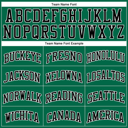 Custom Kelly Green White Pinstripe Black Authentic Basketball Jersey - Sky-Custom