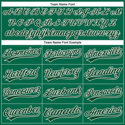 Custom Kelly Green White Pinstripe Green Authentic Baseball Jersey - Sky-Custom