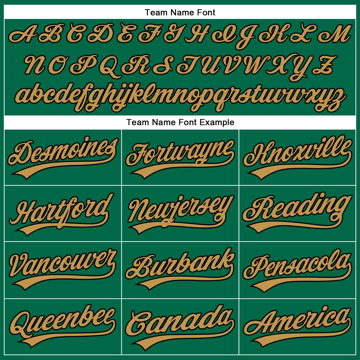 Custom Kelly Green Black Pinstripe Old Gold Authentic Baseball Jersey - Sky-Custom