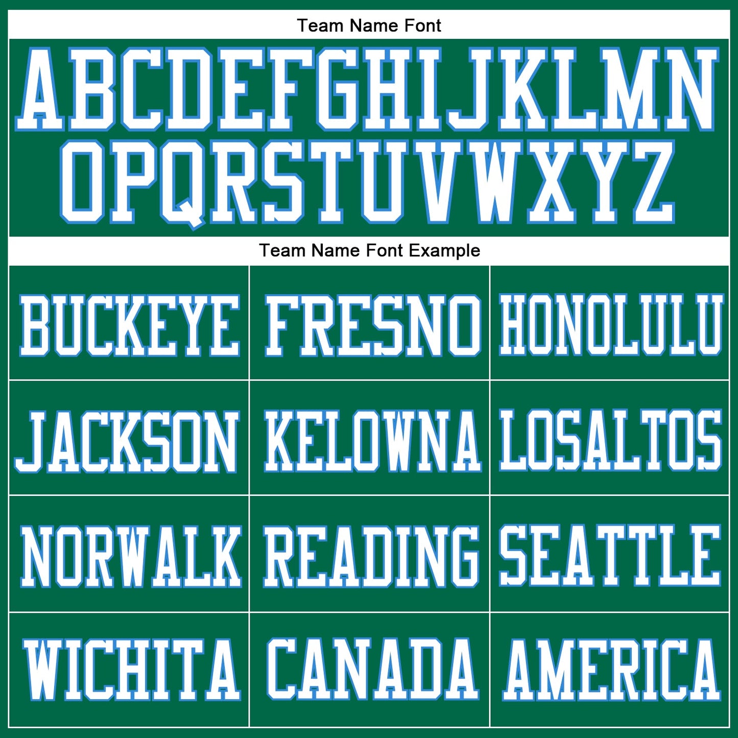 Custom Kelly Green White-Powder Blue Mesh Authentic Football Jersey - Sky-Custom