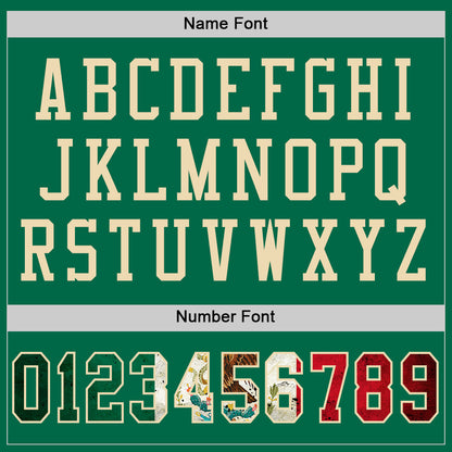 Custom Kelly Green Vintage Mexican Flag-City Cream Mesh Authentic Football Jersey - Sky-Custom