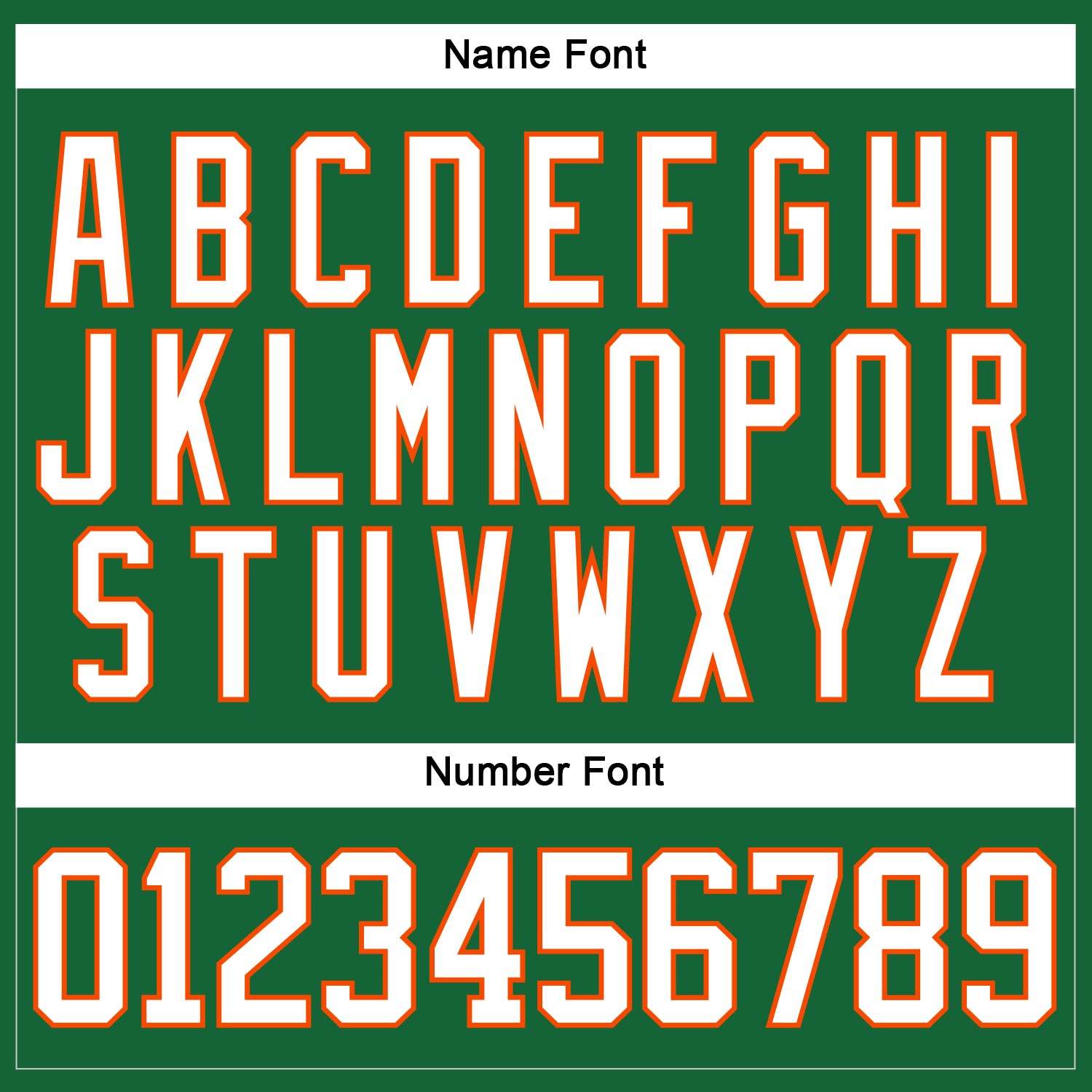 Custom Kelly Green White-Orange Hockey Lace Neck Jersey - Sky-Custom