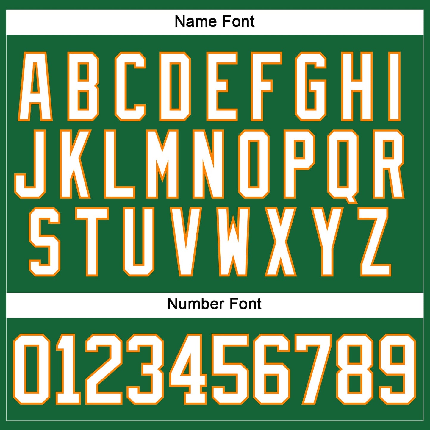 Custom Kelly Green White-Bay Orange Hockey Lace Neck Jersey - Sky-Custom