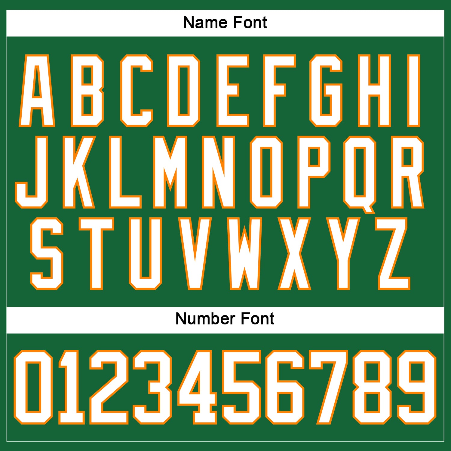 Custom Kelly Green White-Bay Orange Hockey Lace Neck Jersey - Sky-Custom