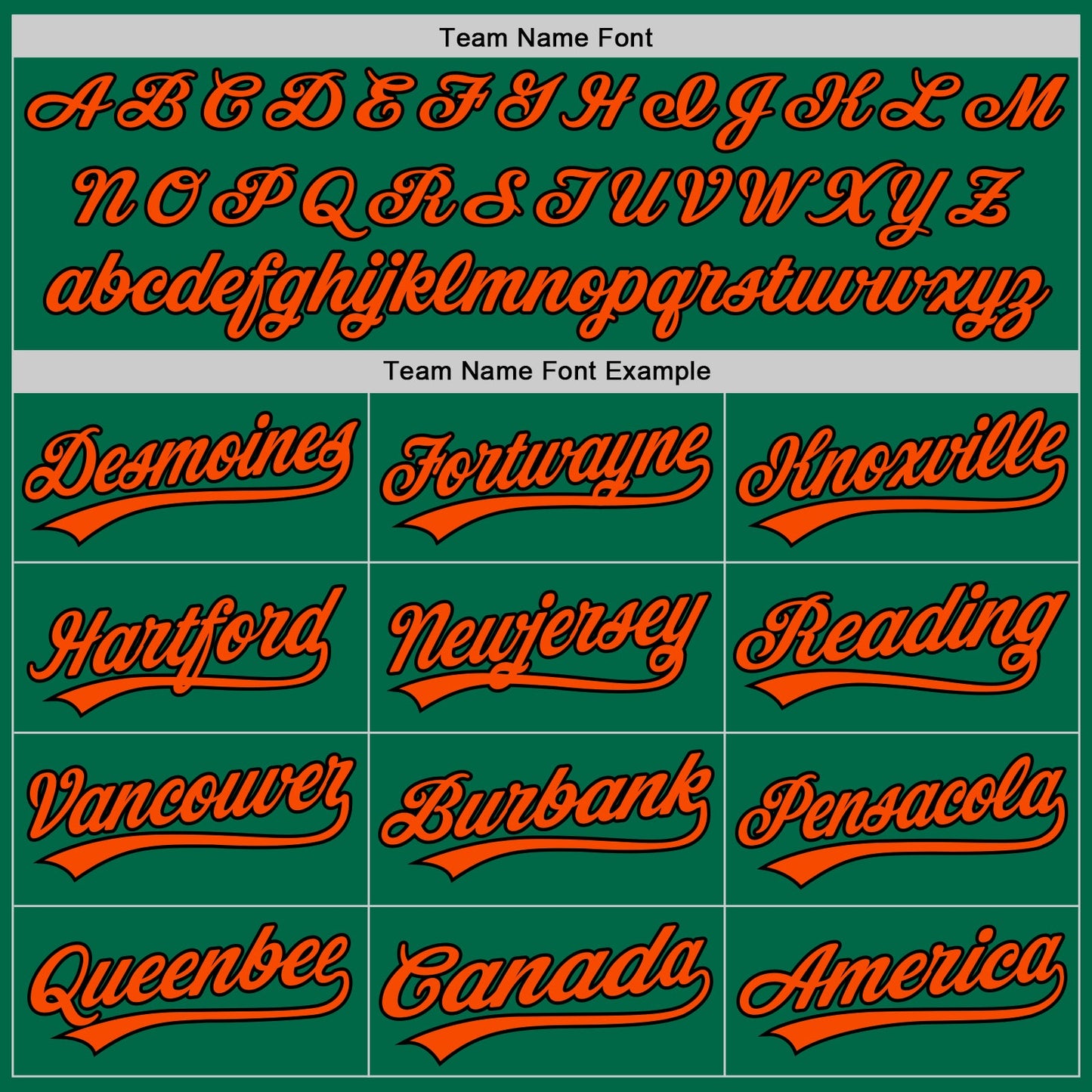 Custom Kelly Green Orange-Black Authentic Throwback Baseball Jersey - Sky-Custom