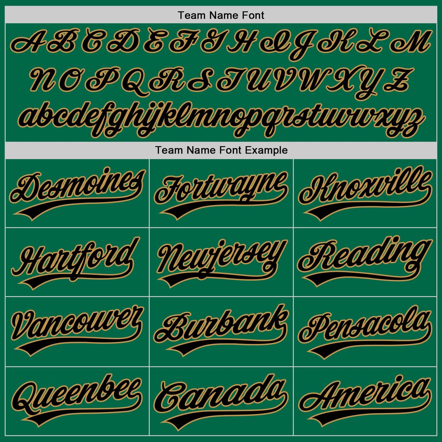 Custom Kelly Green Black-Old Gold Authentic Throwback Baseball Jersey - Sky-Custom