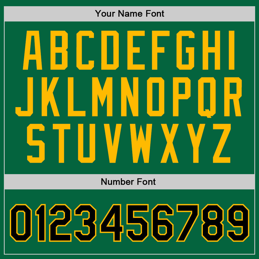 Custom Kelly Green Black-Gold Authentic Throwback Basketball Jersey - Sky-Custom