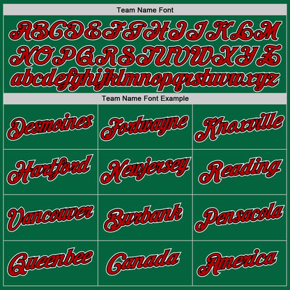 Custom Kelly Green Red-Black Authentic Throwback Basketball Jersey - Sky-Custom