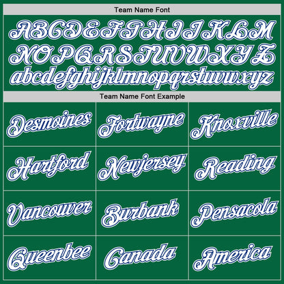 Custom Kelly Green White-Royal Authentic Throwback Basketball Jersey - Sky-Custom