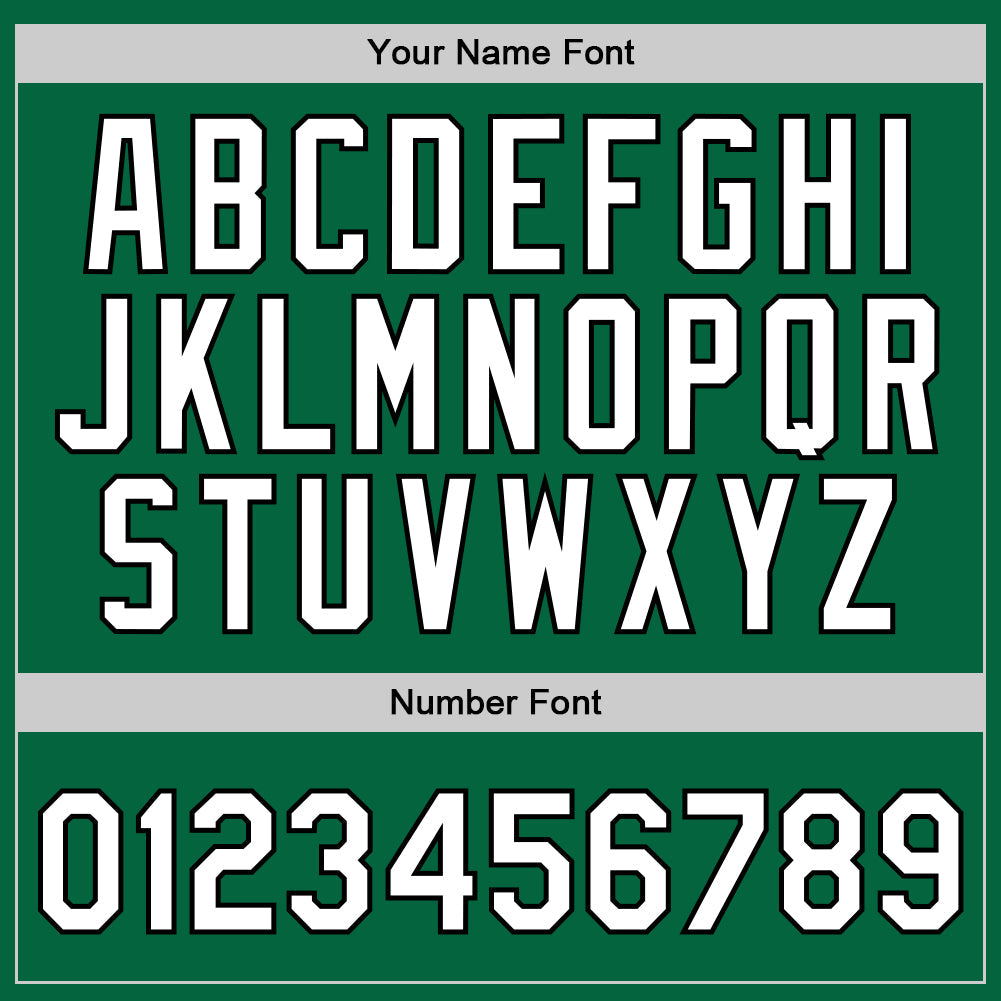 Custom Kelly Green White-Black Authentic Throwback Basketball Jersey - Sky-Custom