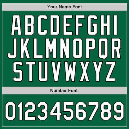 Custom Kelly Green White-Black Authentic Throwback Basketball Jersey - Sky-Custom