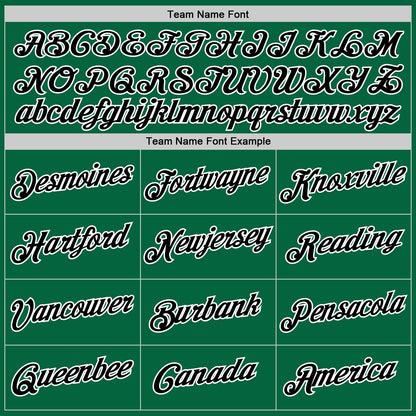 Custom Kelly Green Black-White Authentic Throwback Basketball Jersey - Sky-Custom