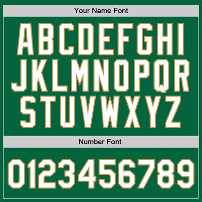 Custom Kelly Green Old Gold-Black Authentic Throwback Basketball Jersey - Sky-Custom