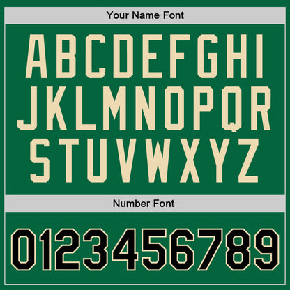 Custom Kelly Green Black-Cream Authentic Throwback Basketball Jersey - Sky-Custom