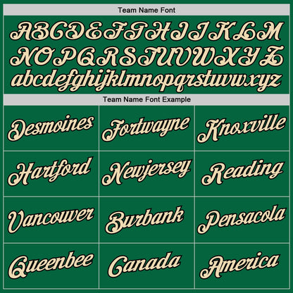 Custom Kelly Green Black-Cream Authentic Throwback Basketball Jersey - Sky-Custom