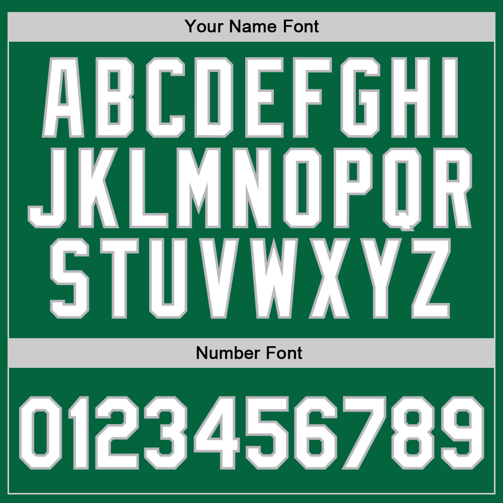 Custom Kelly Green White-Gray Authentic Throwback Basketball Jersey - Sky-Custom