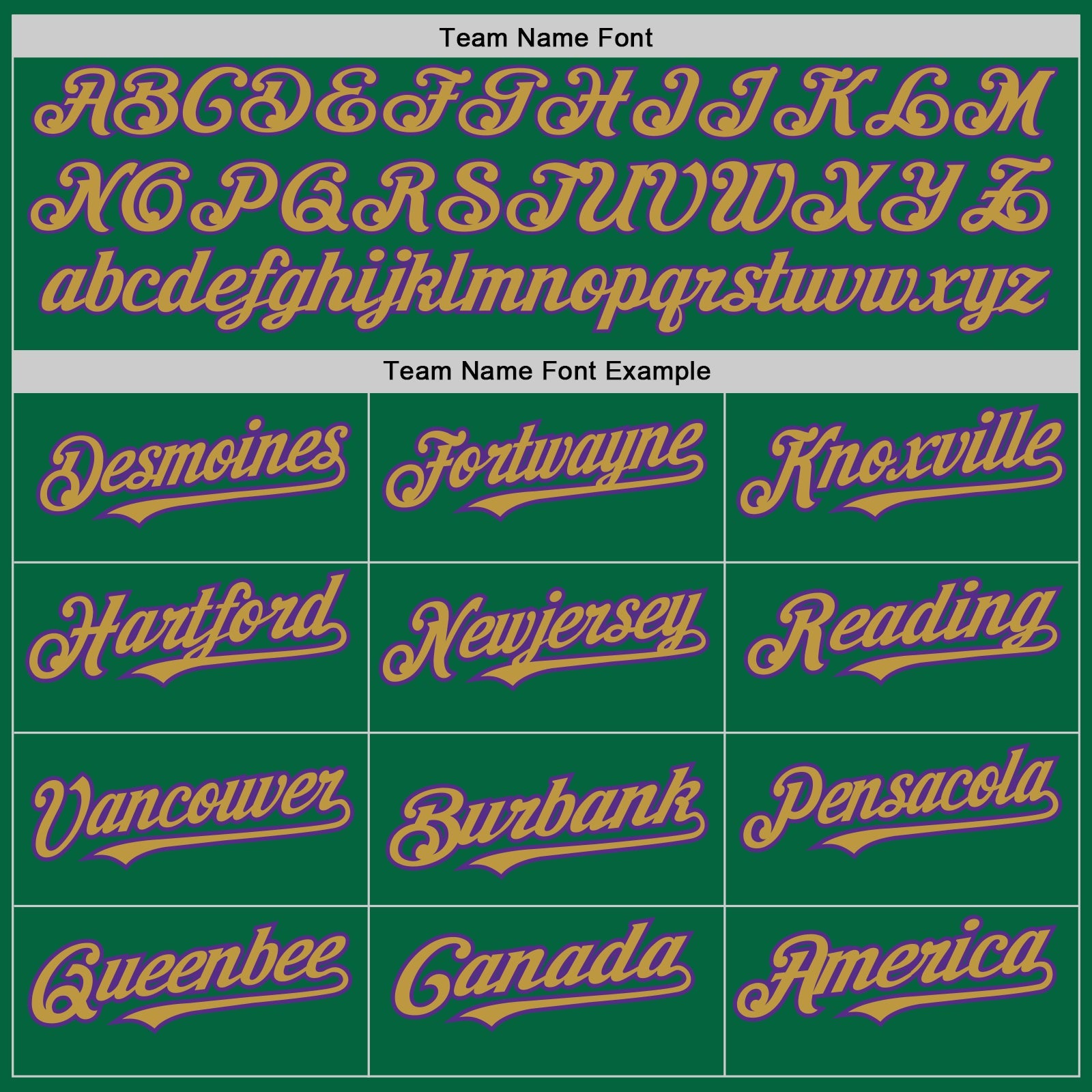 Custom Kelly Green Old Gold-Purple Authentic Baseball Jersey - Sky-Custom