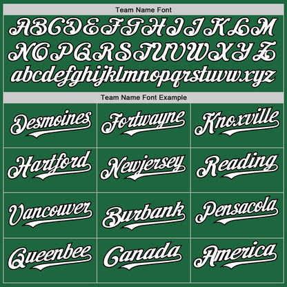 Custom Kelly Green White-Black Mesh Authentic Throwback Baseball Jersey - Sky-Custom