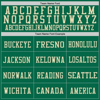 Custom Kelly Green Vintage USA Flag Cream-Red Mesh Authentic Throwback Football Jersey - Sky-Custom