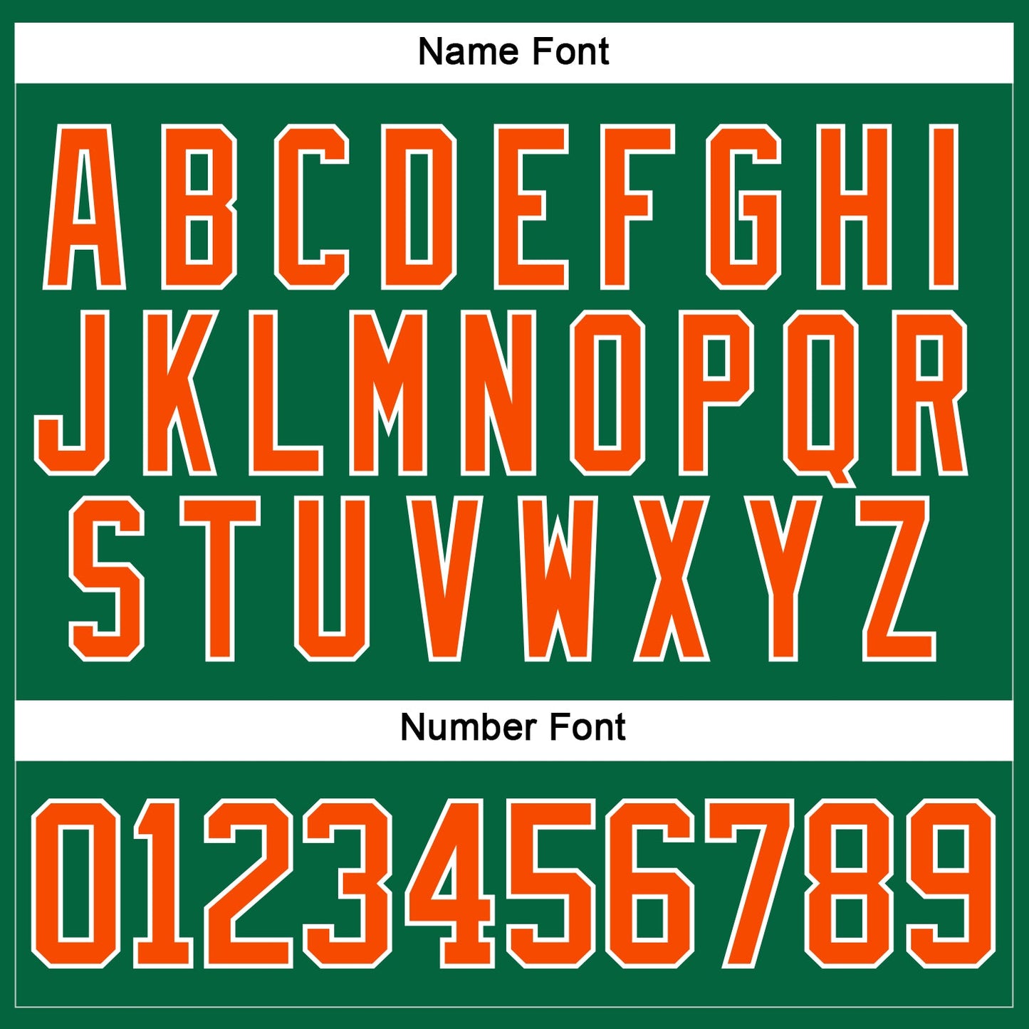 Custom Kelly Green Orange-White Hockey Lace Neck Jersey - Sky-Custom