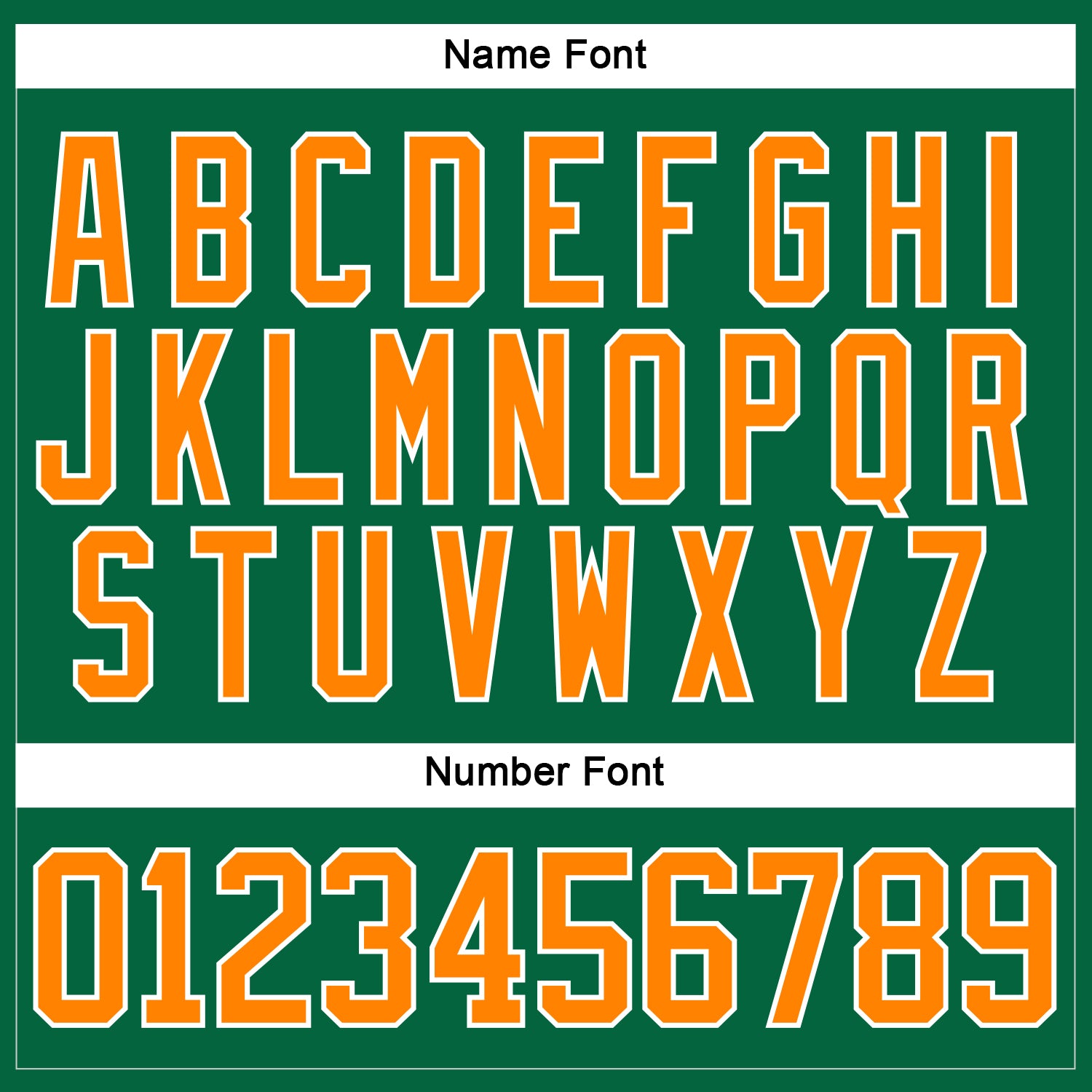 Custom Kelly Green Bay Orange-White Hockey Lace Neck Jersey - Sky-Custom