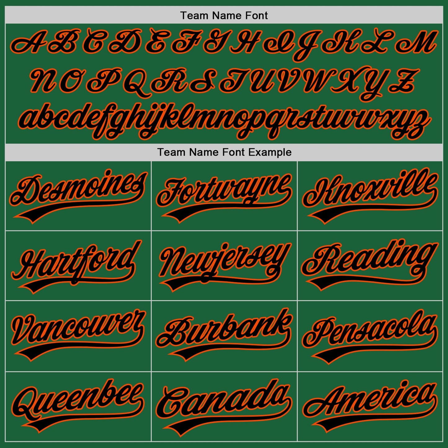 Custom Kelly Green Black-Orange Authentic Throwback Baseball Jersey - Sky-Custom