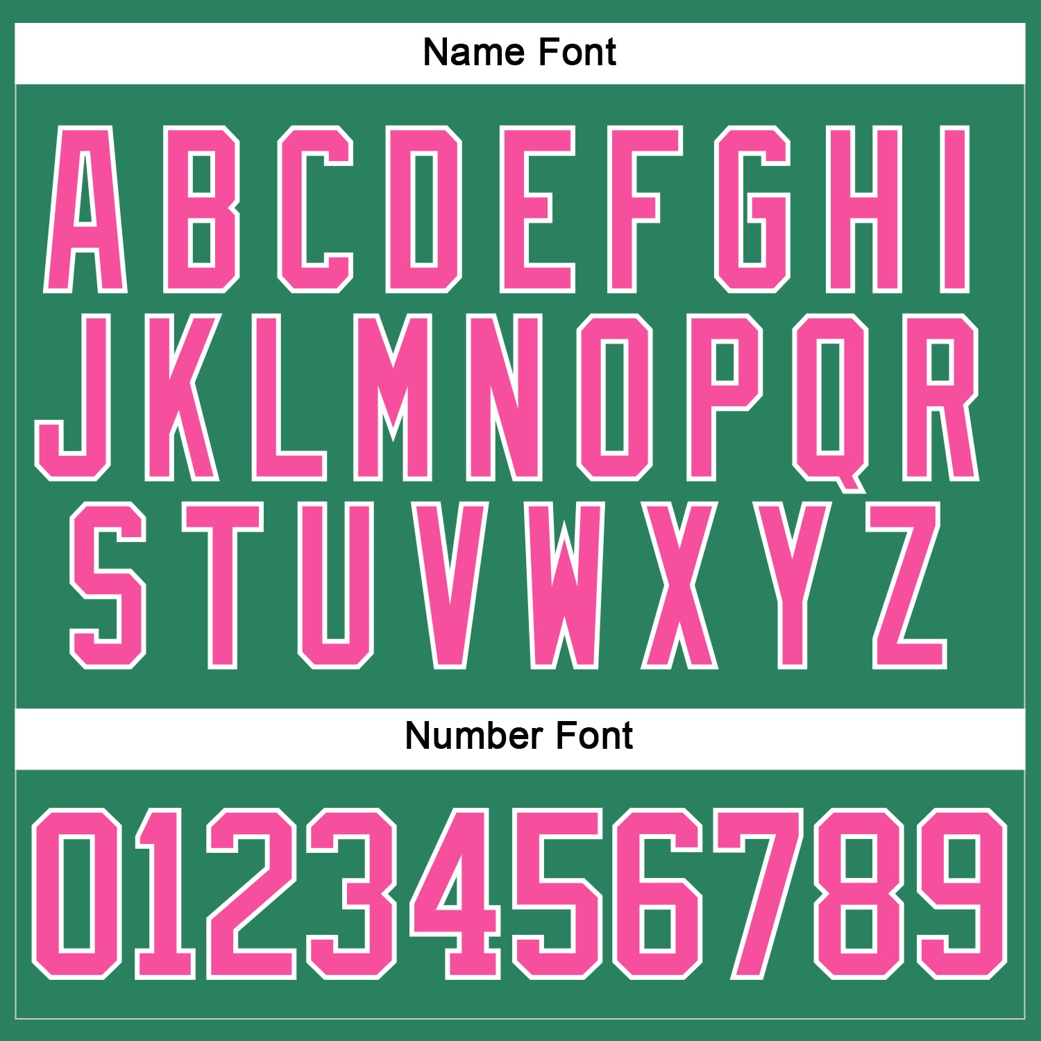 Custom Kelly Green Pink-White Hockey Jersey - Sky-Custom