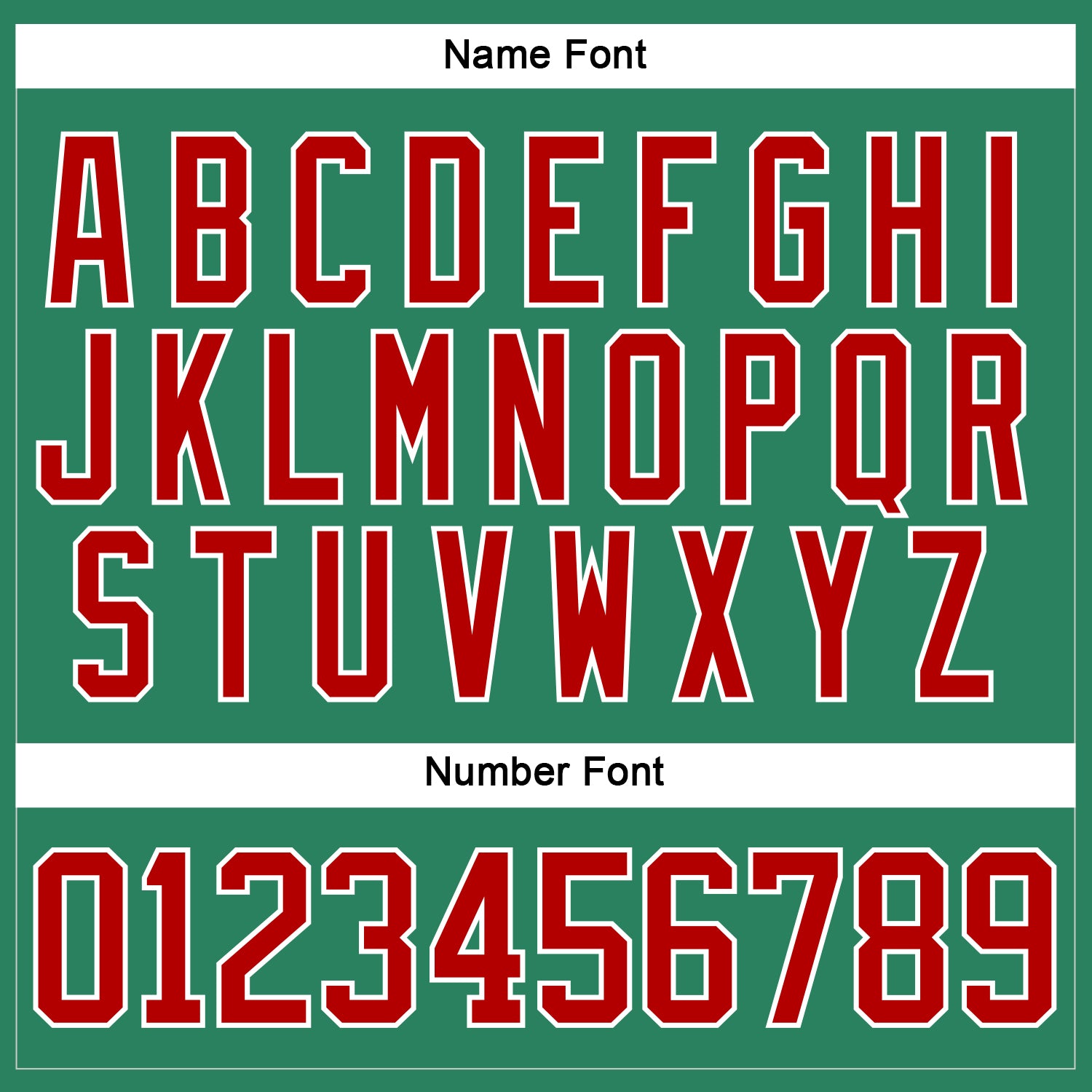 Custom Kelly Green Red-White Hockey Jersey - Sky-Custom