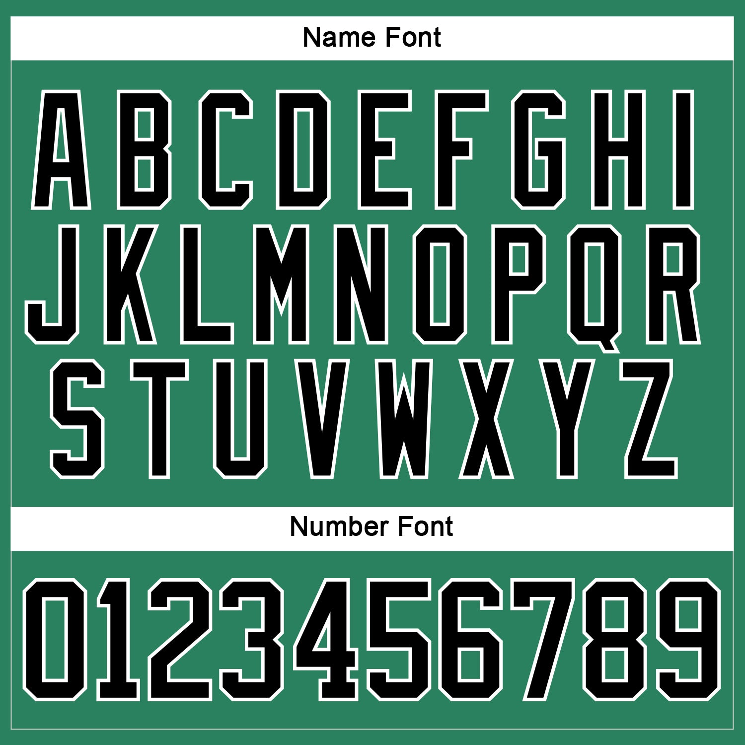 Custom Kelly Green Black-White Hockey Jersey - Sky-Custom