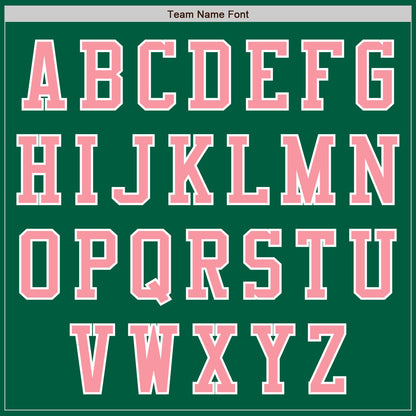 Custom Kelly Green Medium Pink-White Authentic Baseball Jersey - Sky-Custom