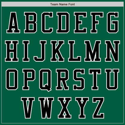 Custom Kelly Green Black-White Authentic Baseball Jersey - Sky-Custom