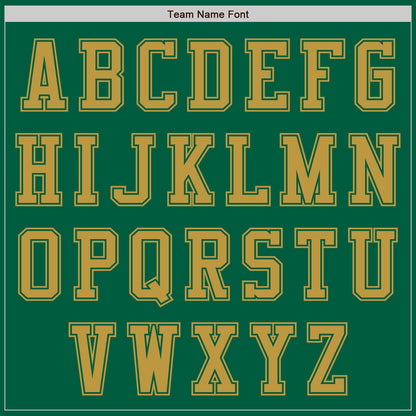 Custom Kelly Green Old Gold Authentic Baseball Jersey - Sky-Custom