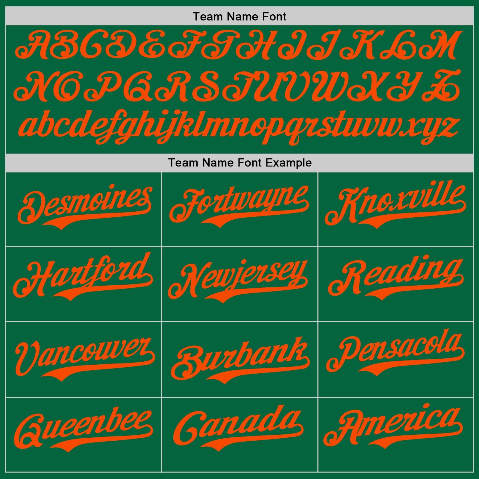 Custom Kelly Green Orange Authentic Baseball Jersey - Sky-Custom