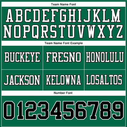 Custom Kelly Green Black-White Mesh Authentic Football Jersey - Sky-Custom