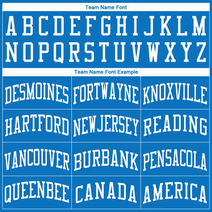 Custom Blue White Round Neck Basketball Jersey - Sky-Custom
