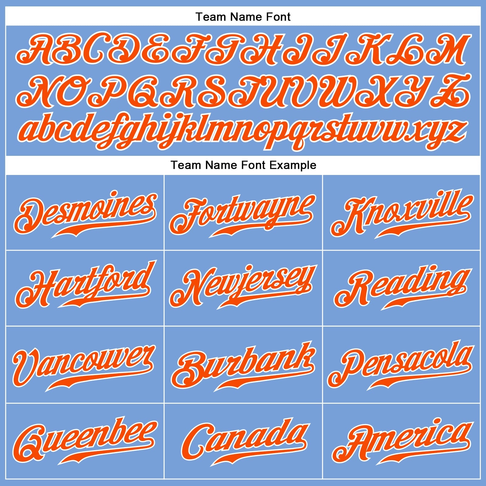 Custom Light Blue Orange-White Authentic Sleeveless Baseball Jersey - Sky-Custom