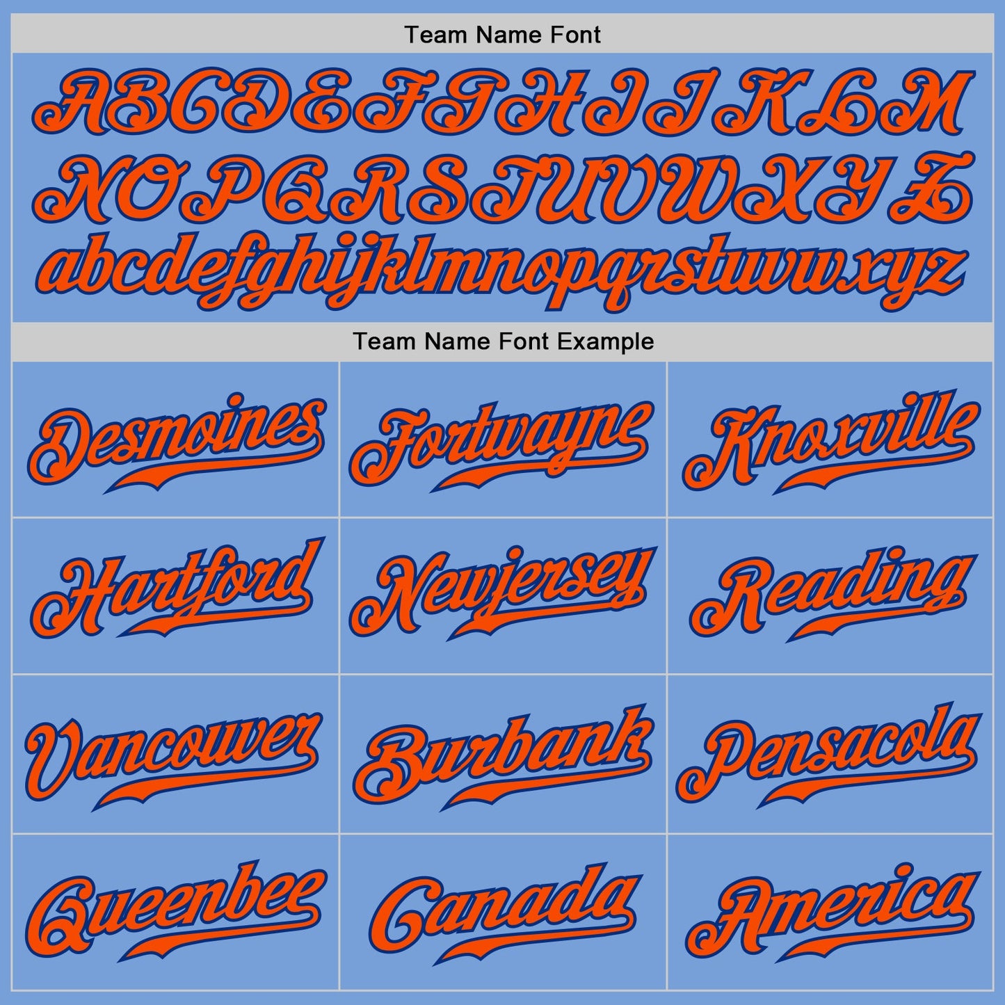 Custom Light Blue Orange Pinstripe Orange-Royal Authentic Baseball Jersey - Sky-Custom
