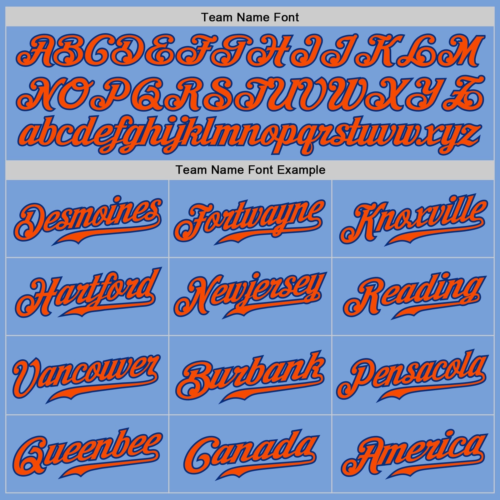 Custom Light Blue Orange Pinstripe Orange-Royal Authentic Baseball Jersey - Sky-Custom