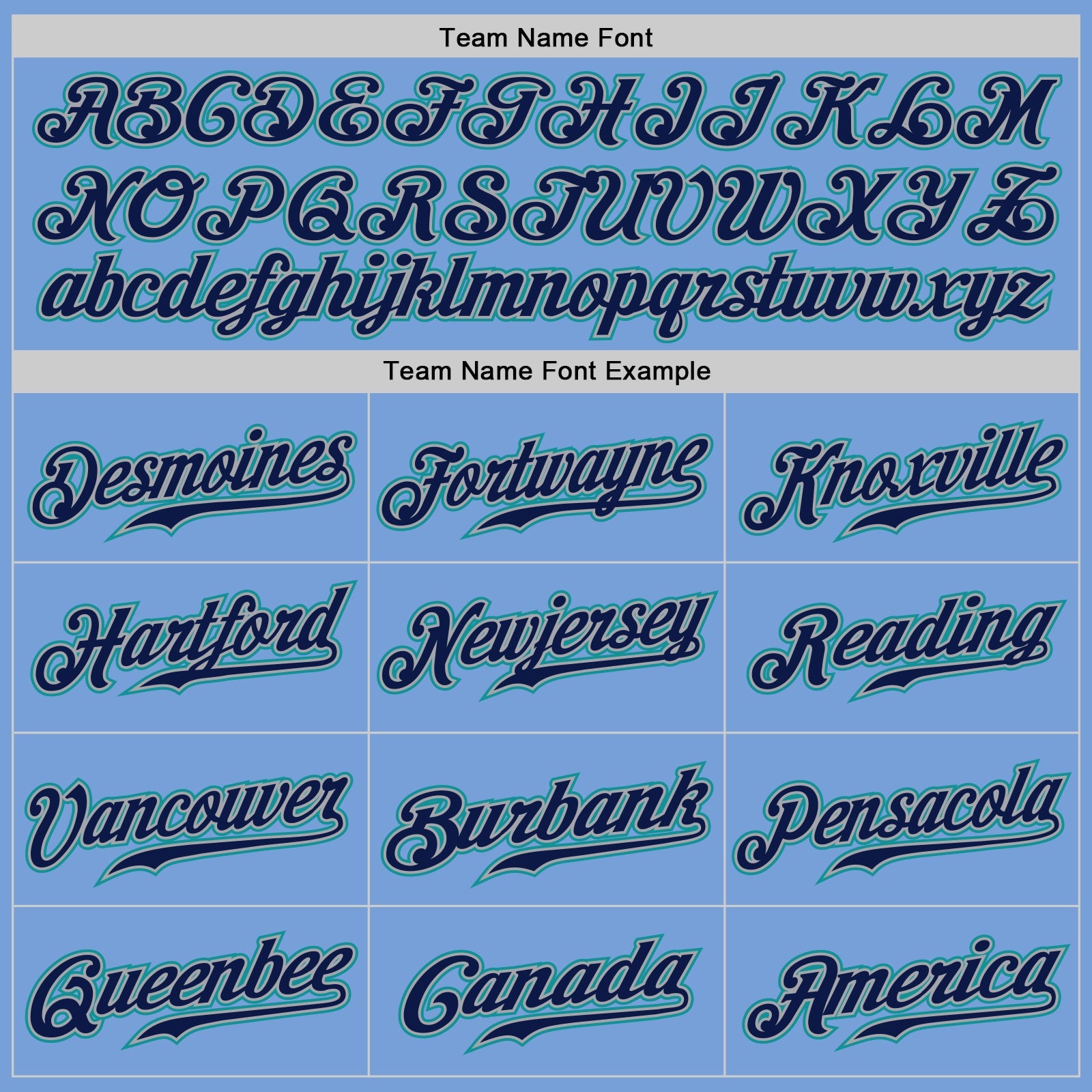 Custom Light Blue Navy Pinstripe Navy-Teal Authentic Baseball Jersey - Sky-Custom