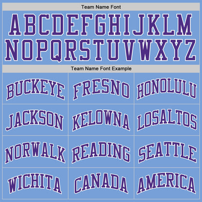 Custom Light Blue Purple-White Authentic Throwback Basketball Jersey - Sky-Custom
