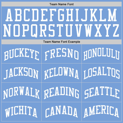 Custom Light Blue White Authentic Throwback Basketball Jersey - Sky-Custom
