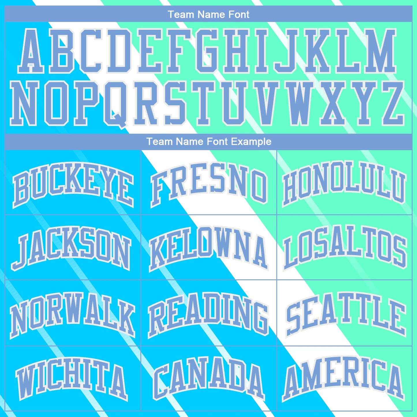 Custom Light Blue Light Blue-Green Round Neck Sublimation Basketball Suit Jersey - Sky-Custom