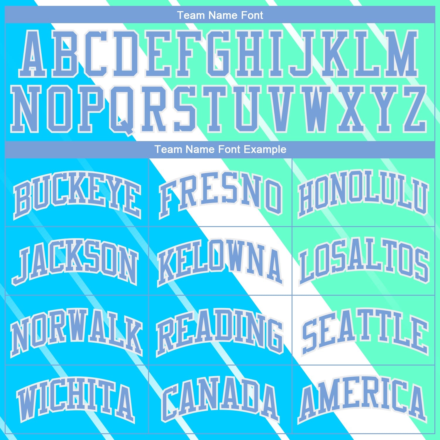 Custom Light Blue Light Blue-Green Round Neck Sublimation Basketball Suit Jersey - Sky-Custom