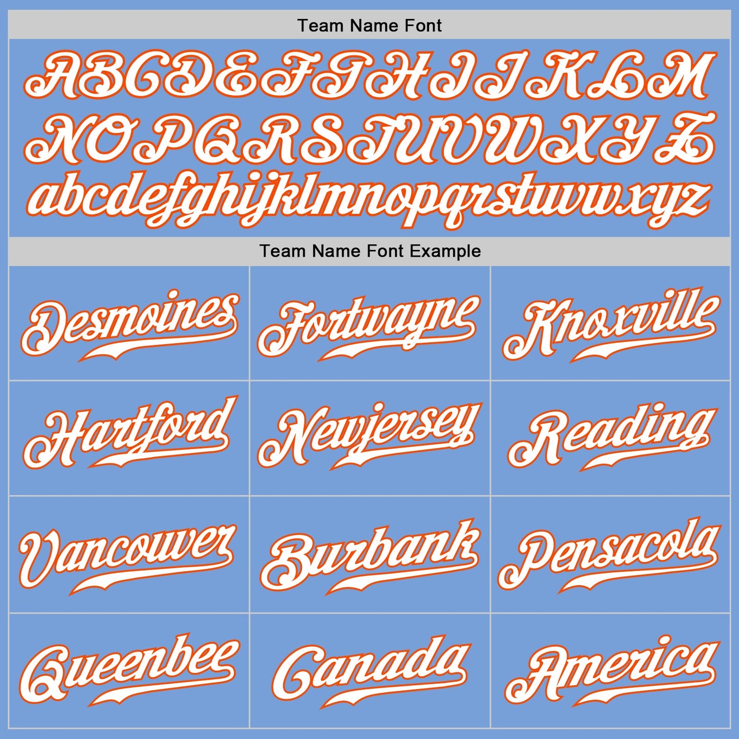 Custom Light Blue White-Orange Authentic Baseball Jersey - Sky-Custom