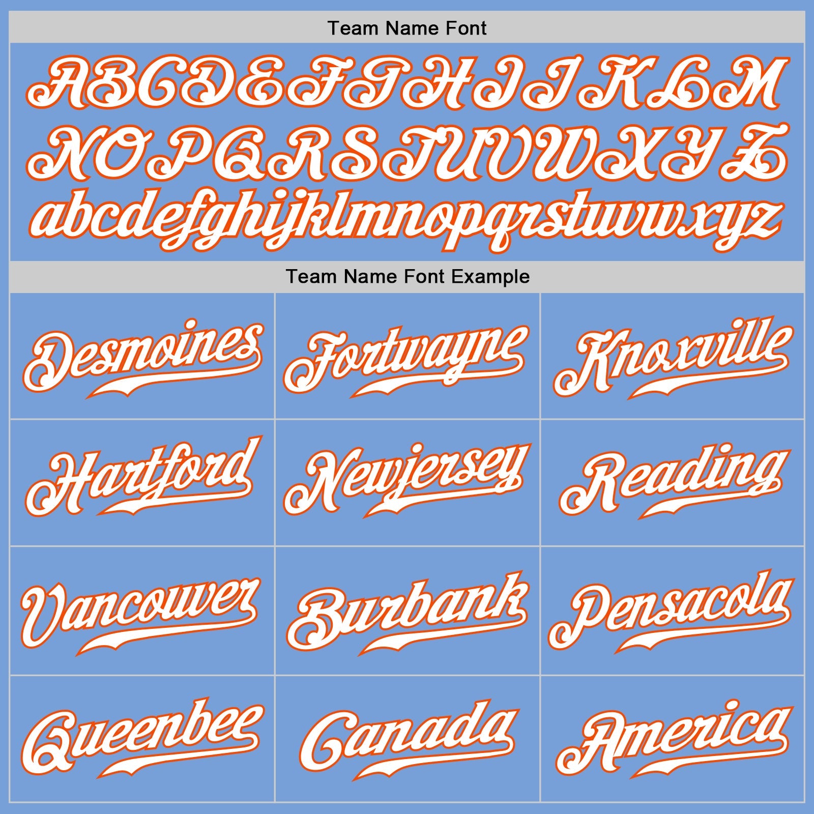 Custom Light Blue White-Orange Authentic Baseball Jersey - Sky-Custom